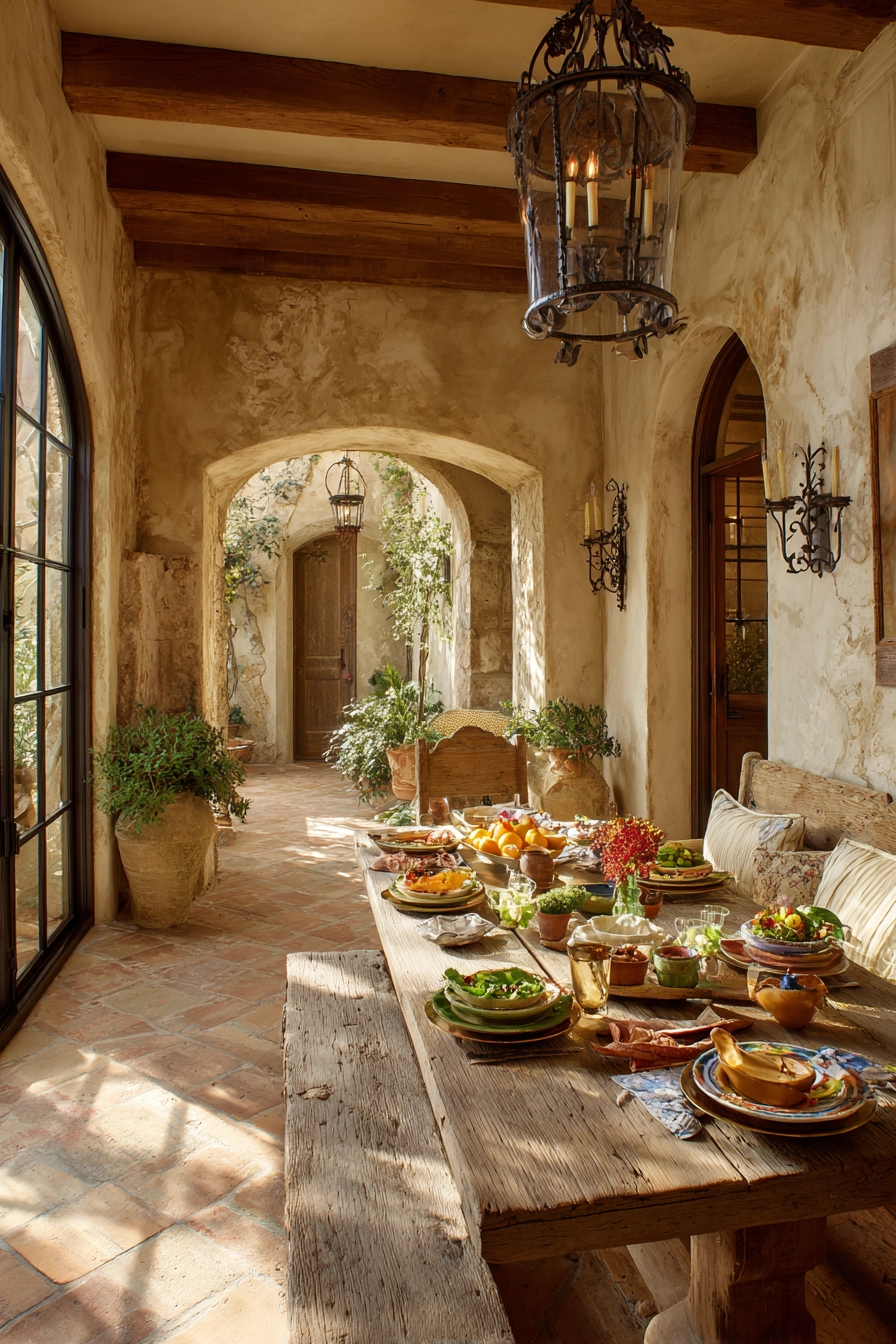 mediterranean dining room 28