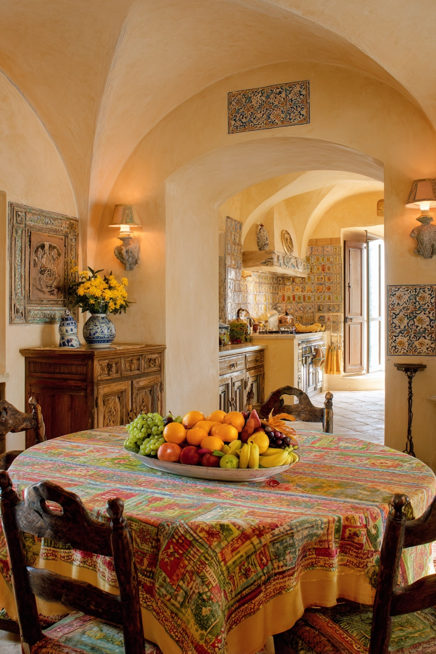 mediterranean dining room 34