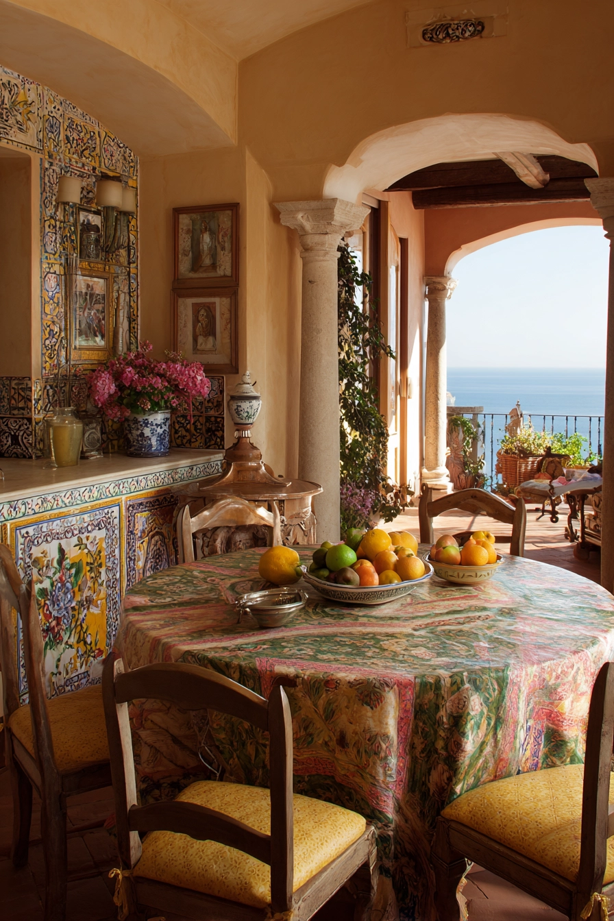 mediterranean dining room 35