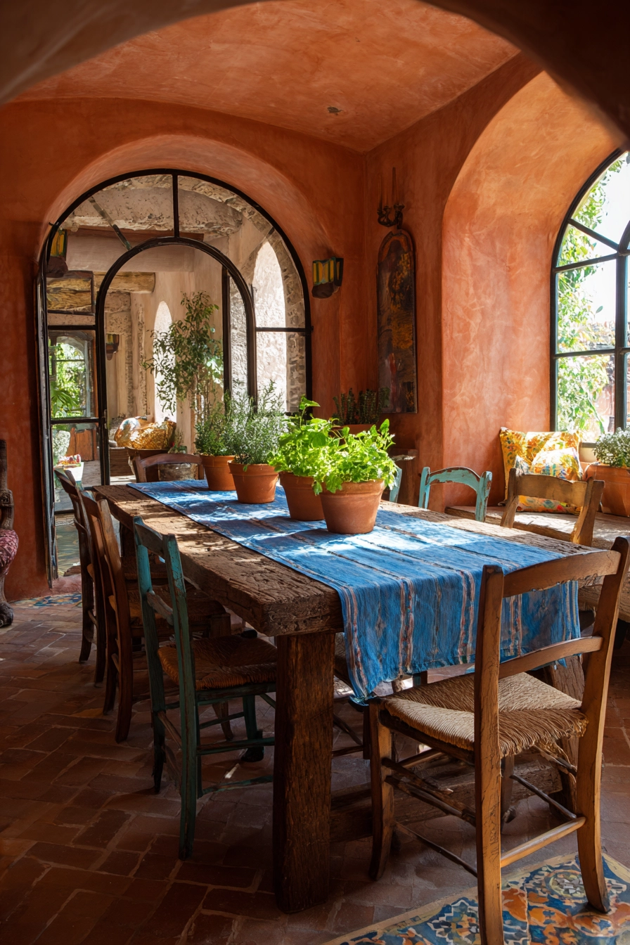 mediterranean dining room 4