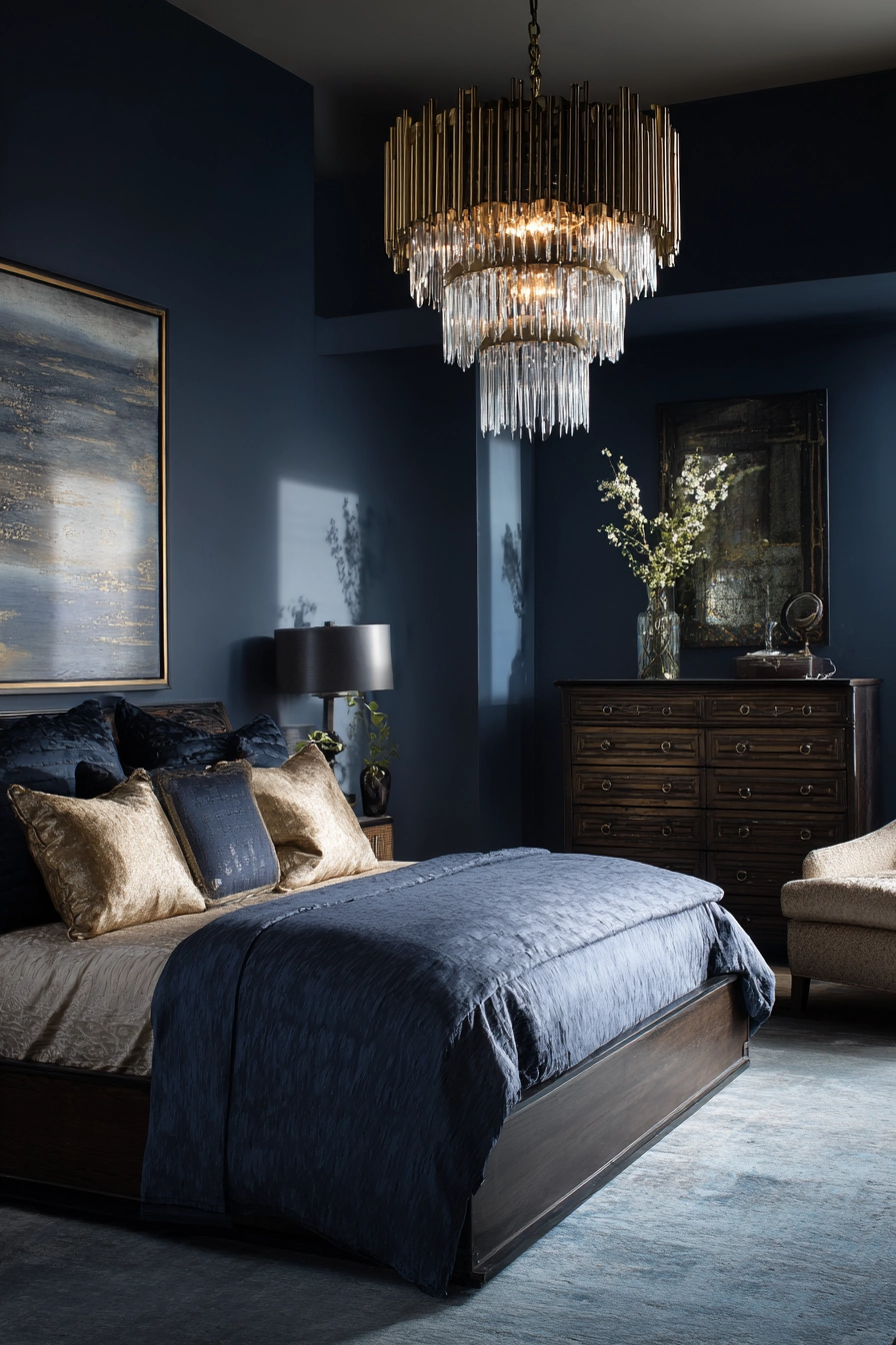 midnight blue bedroom 10