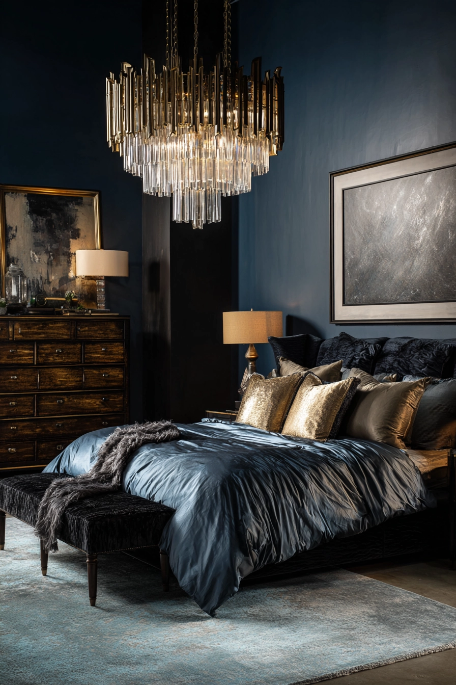 midnight blue bedroom 11
