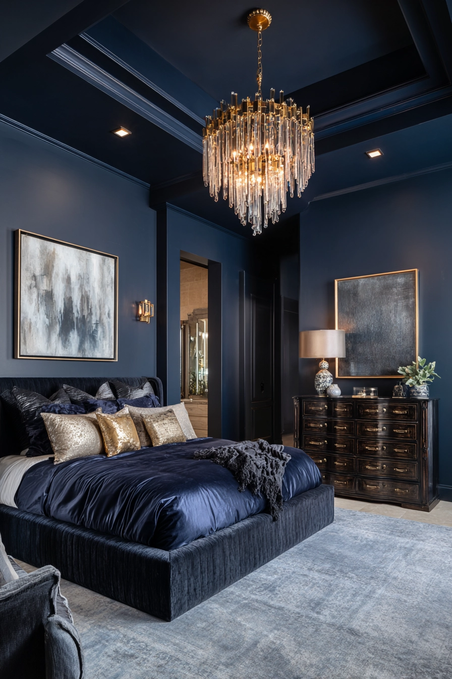 midnight blue bedroom 12