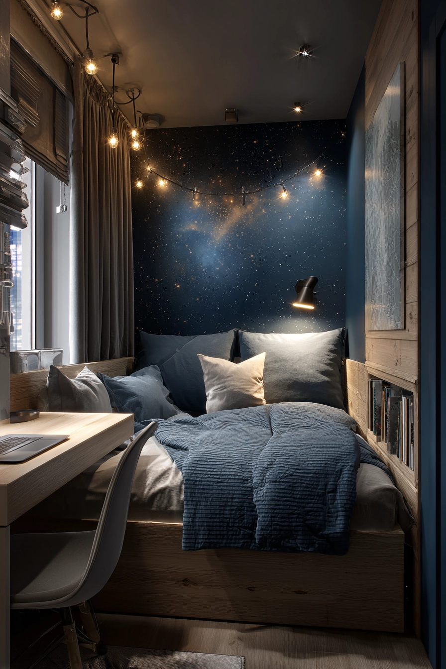 midnight blue bedroom 13