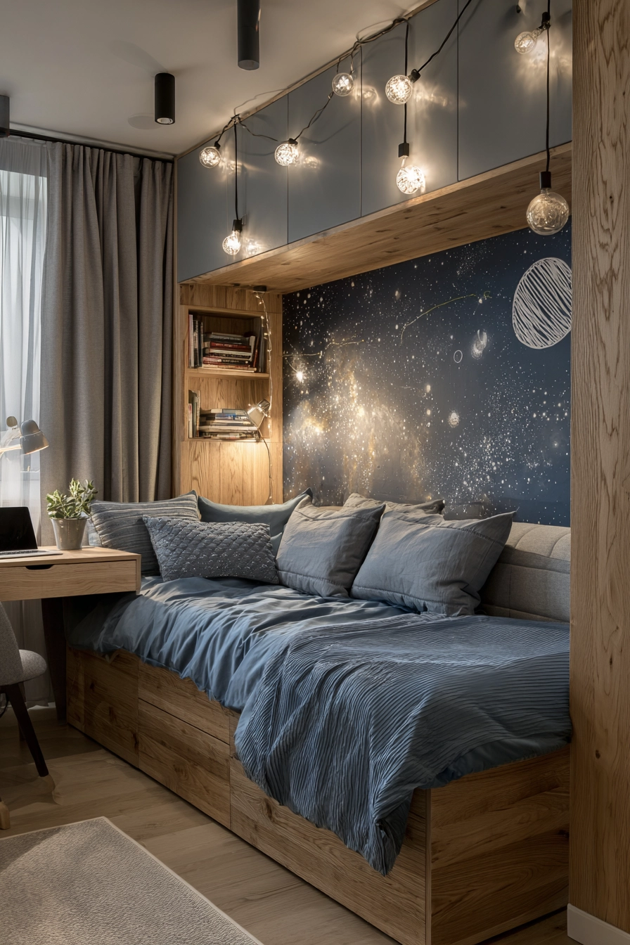 midnight blue bedroom 14