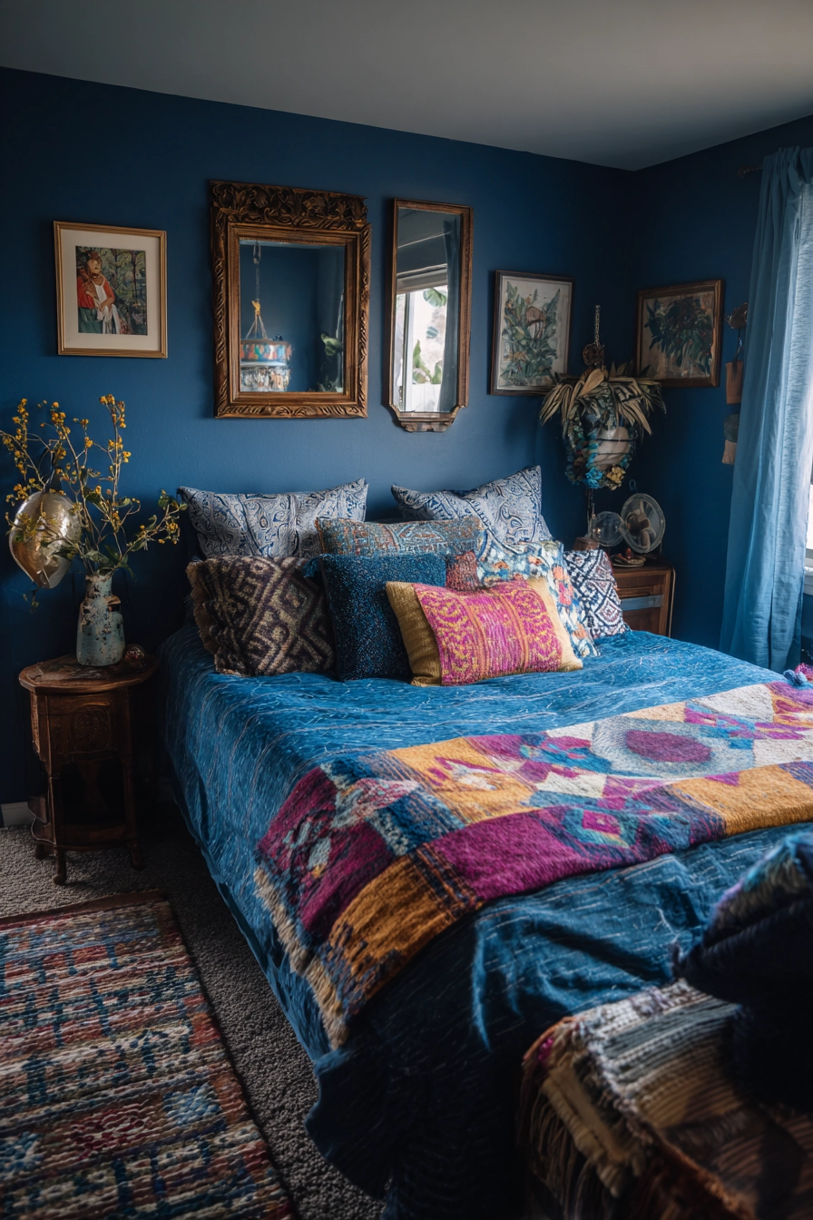 midnight blue bedroom 25