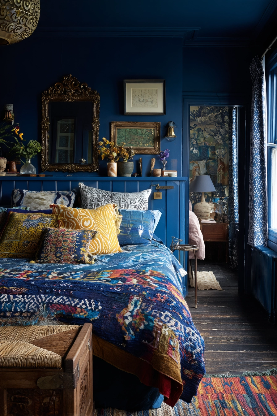 midnight blue bedroom 26