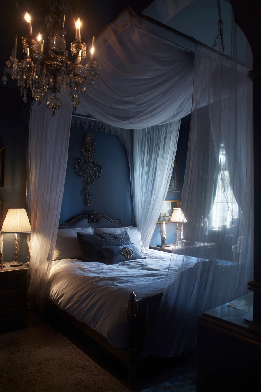 midnight blue bedroom 33