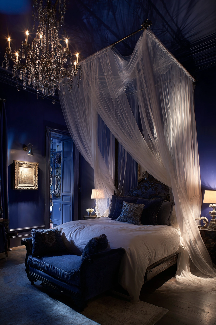 midnight blue bedroom 35