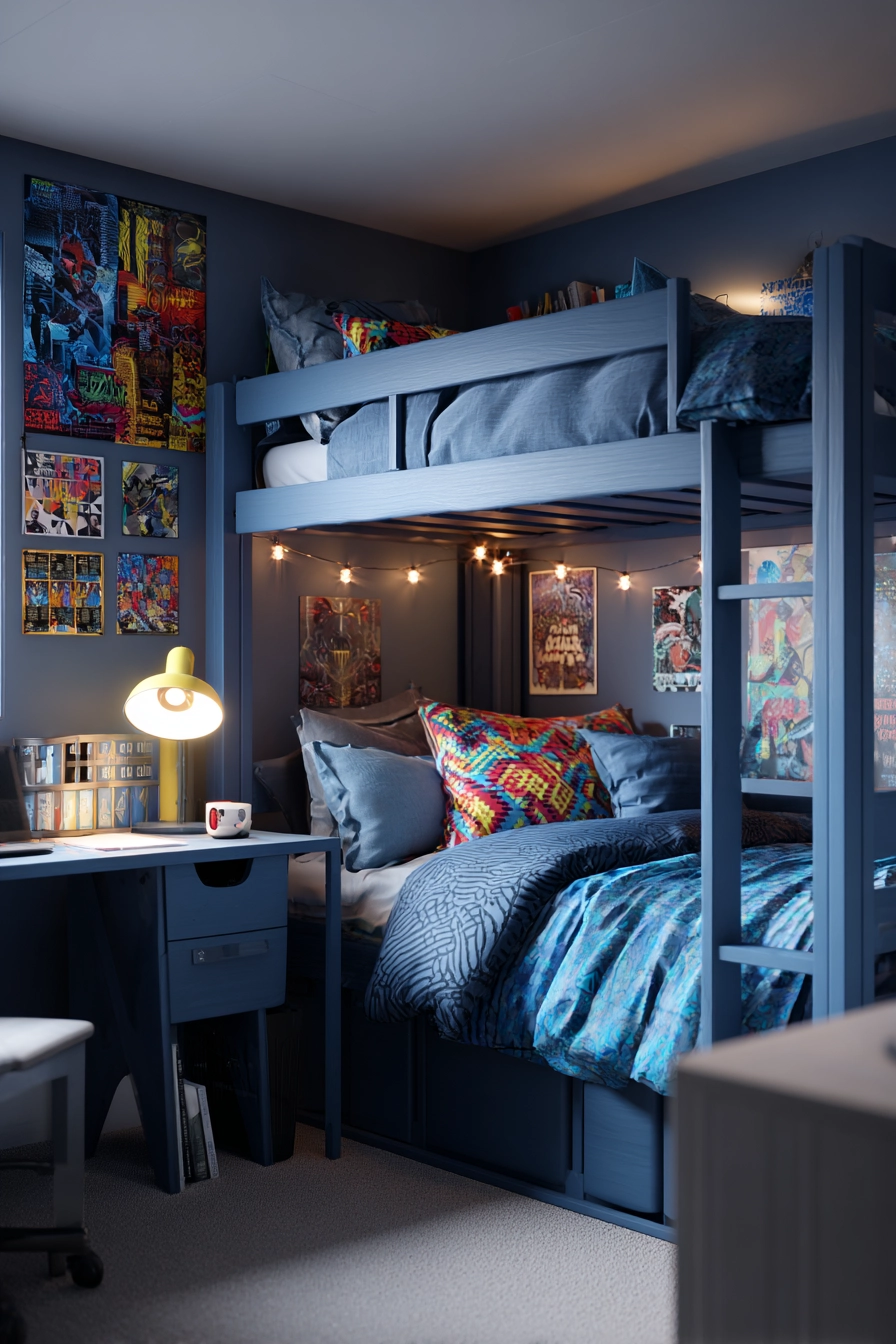 midnight blue bedroom 37