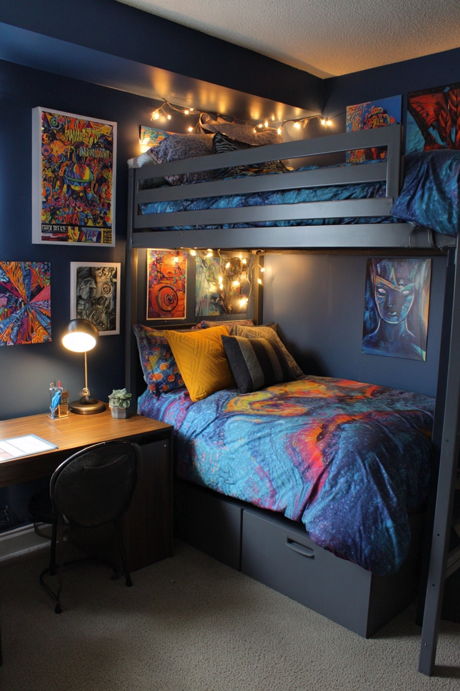 midnight blue bedroom 38