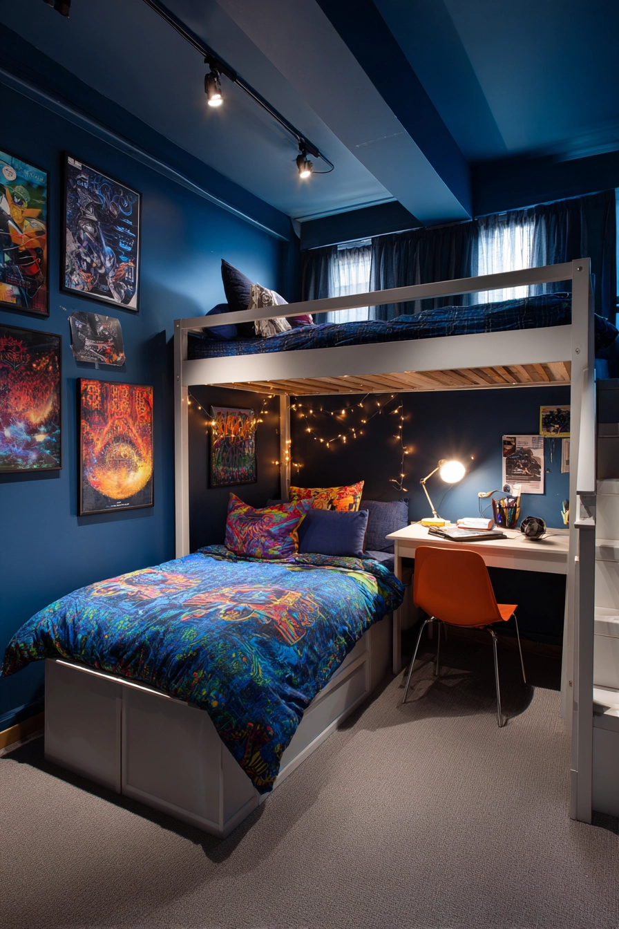 midnight blue bedroom 39