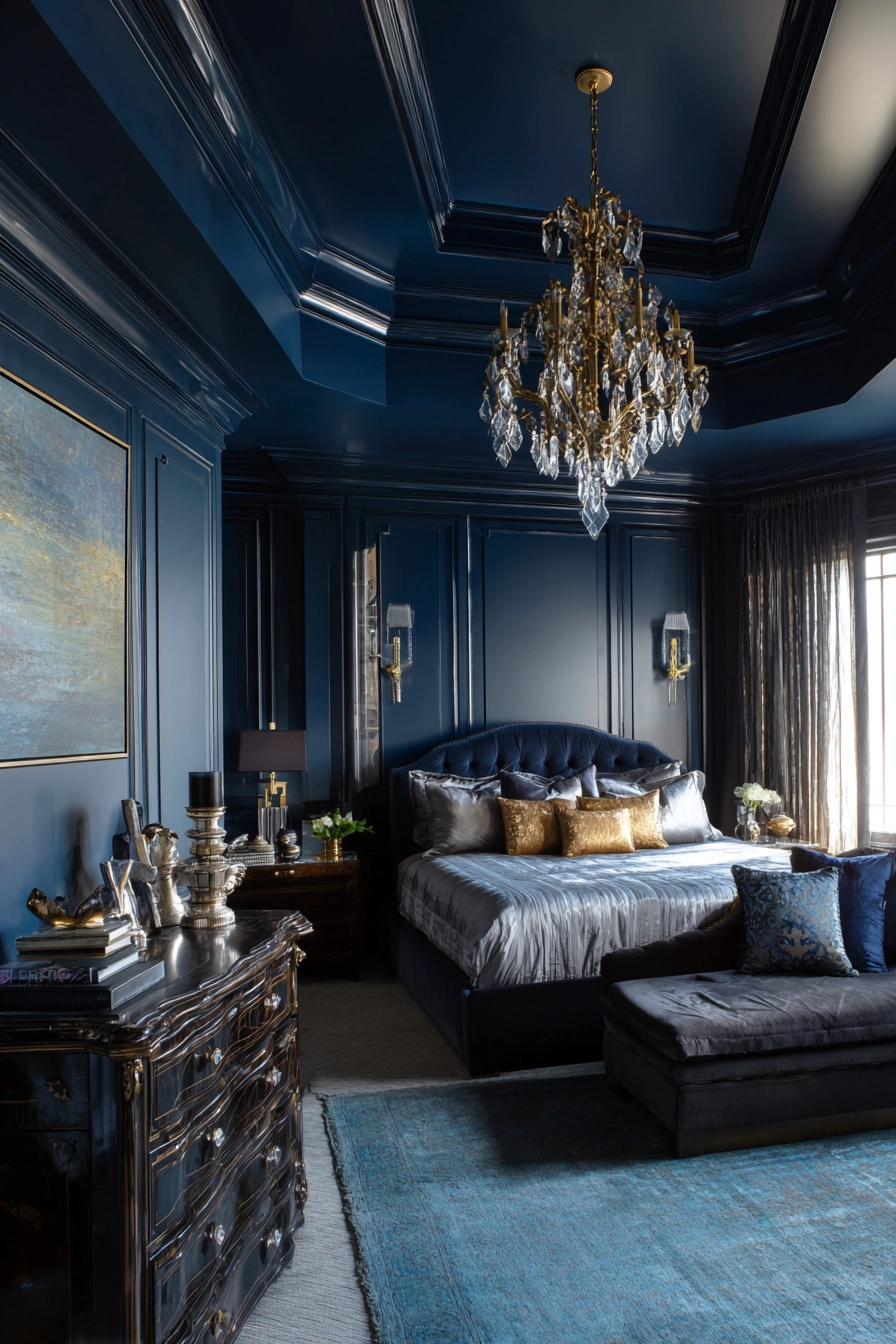 midnight blue bedroom 9