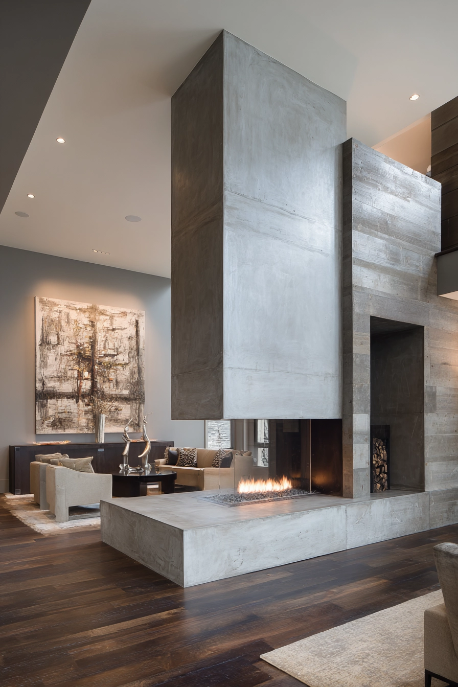 modern fireplace ideas 11