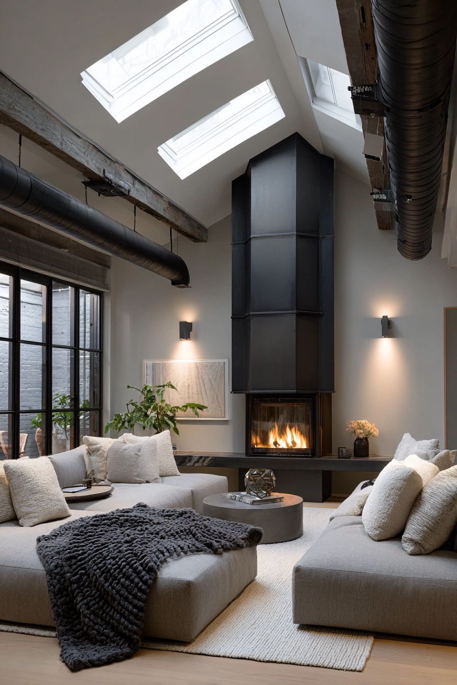 modern fireplace ideas 37