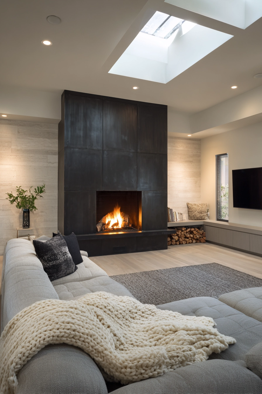 modern fireplace ideas 39
