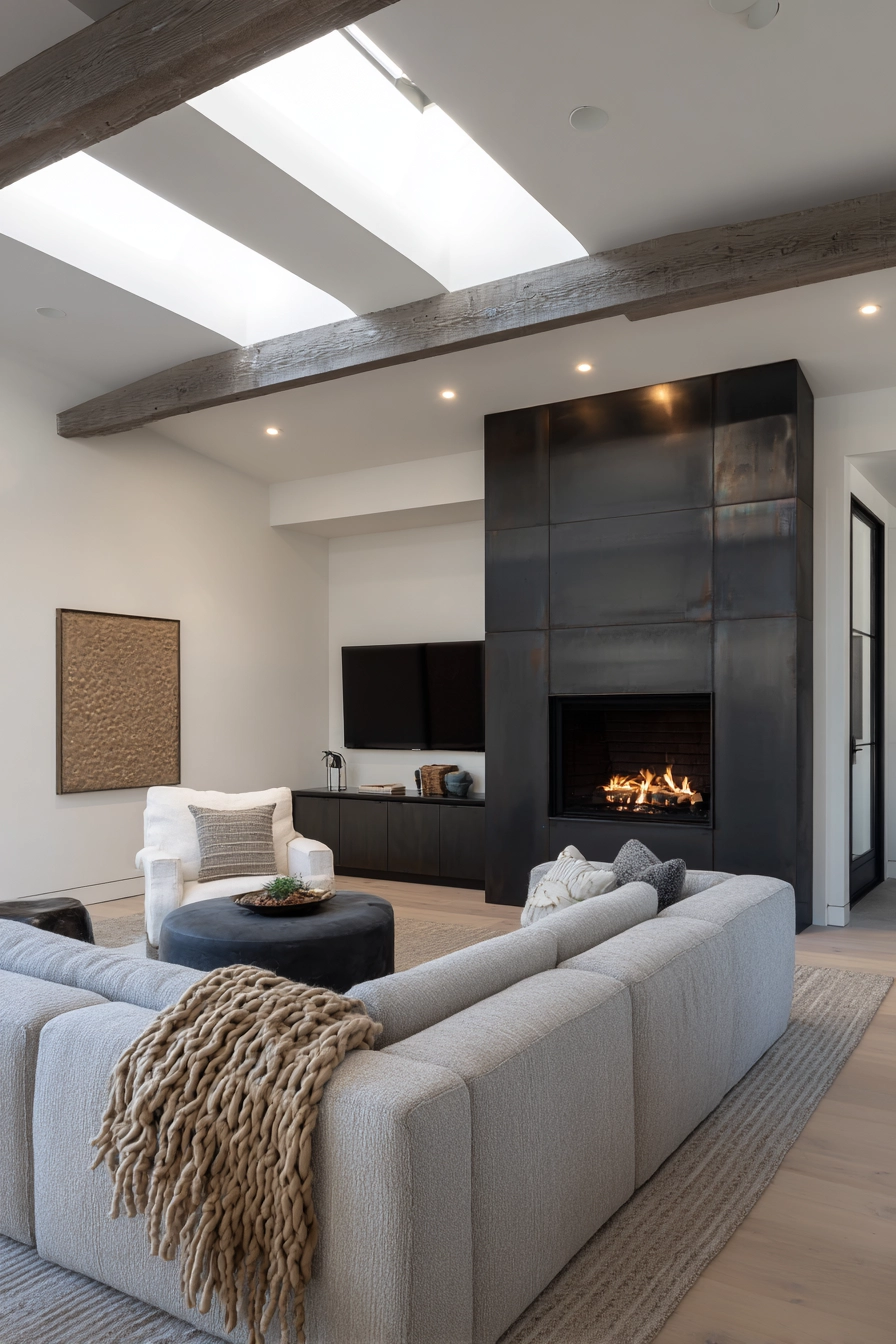 modern fireplace ideas 40