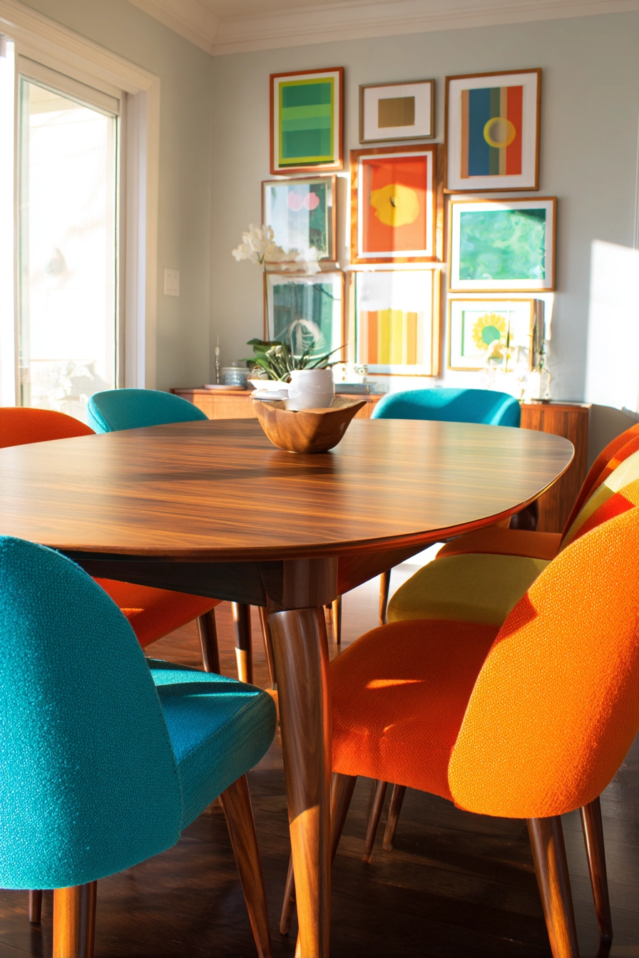 oval dining room table 13