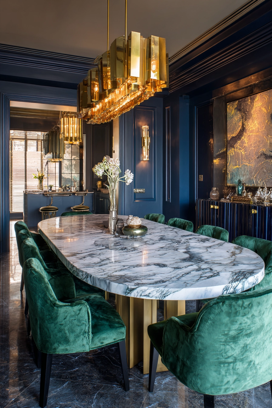 oval dining room table 39