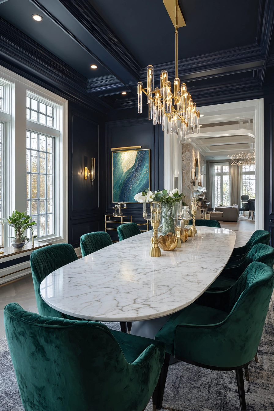 oval dining room table 40