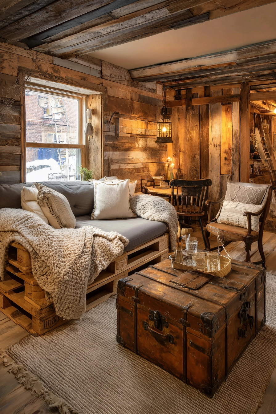 rustic living room ideas 11