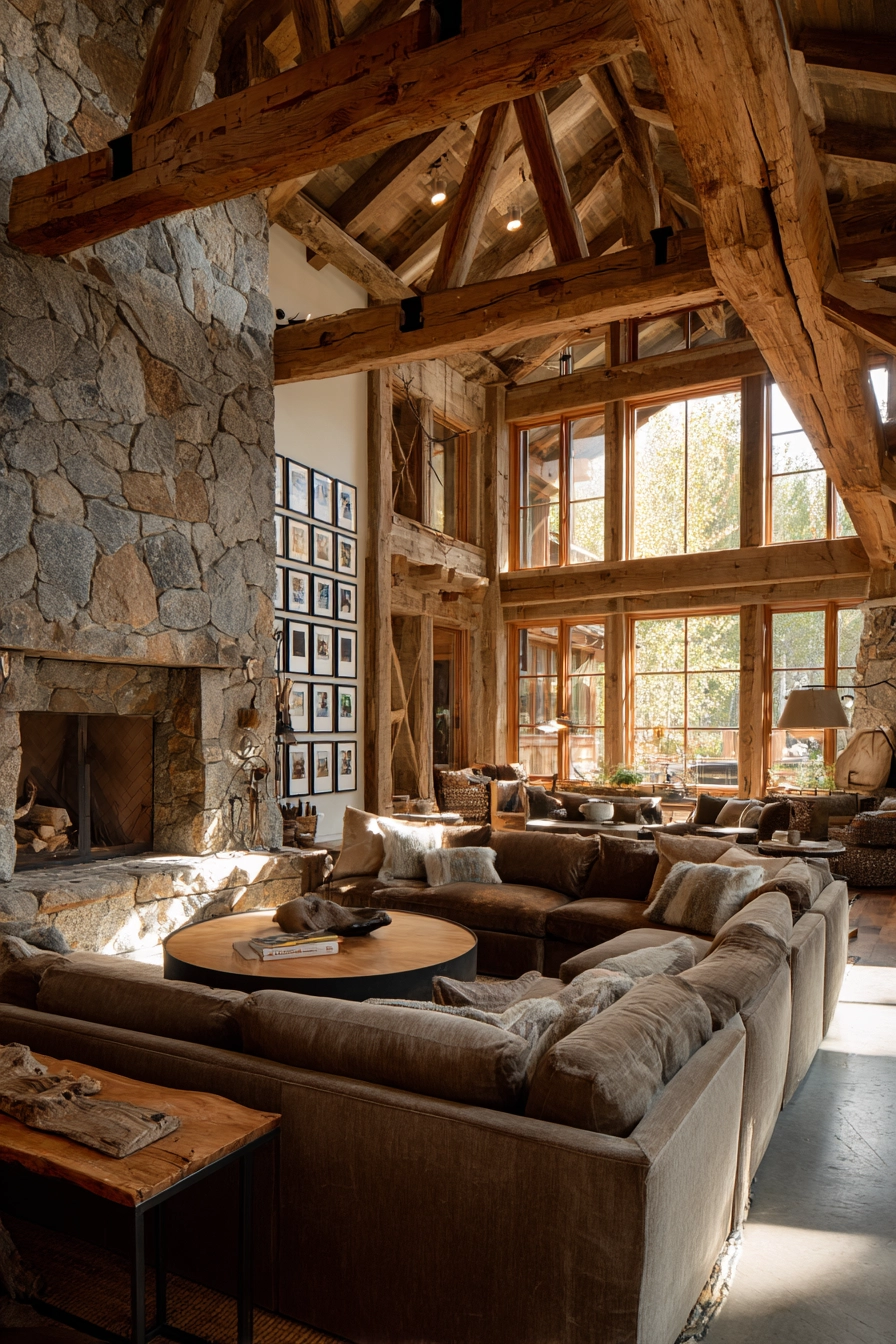 rustic living room ideas 14