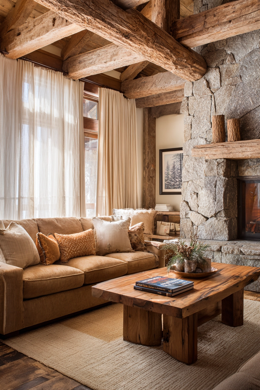 rustic living room ideas 20