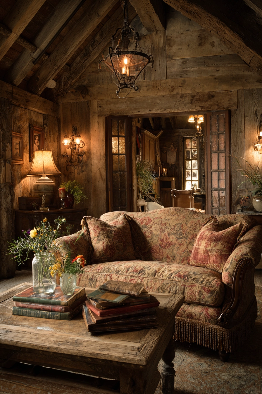rustic living room ideas 29