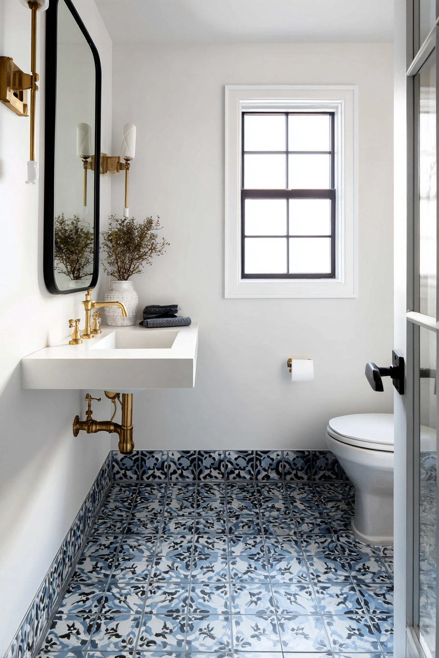 small bathroom flooring ideas 14