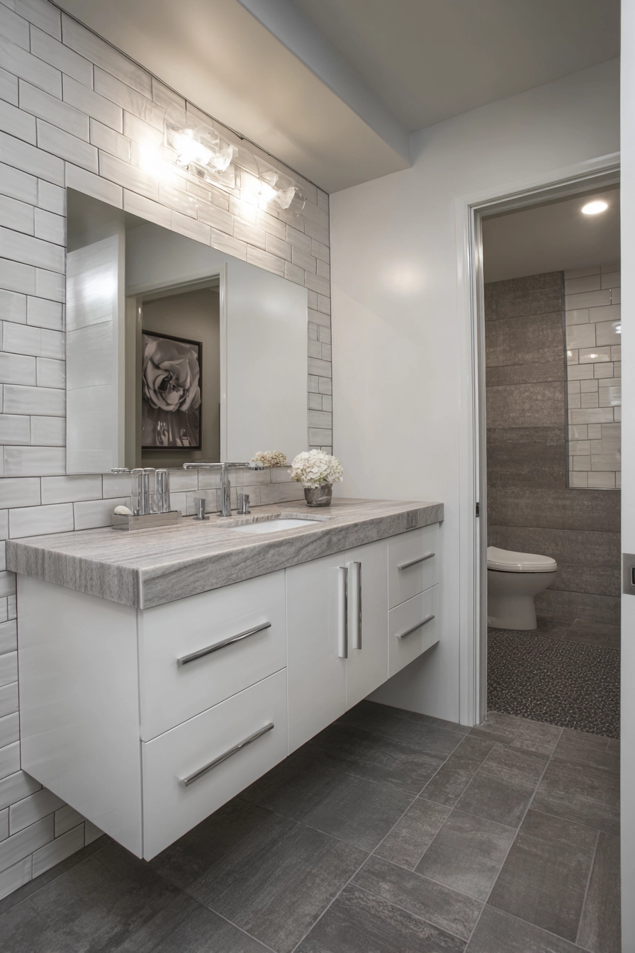 small bathroom flooring ideas 17