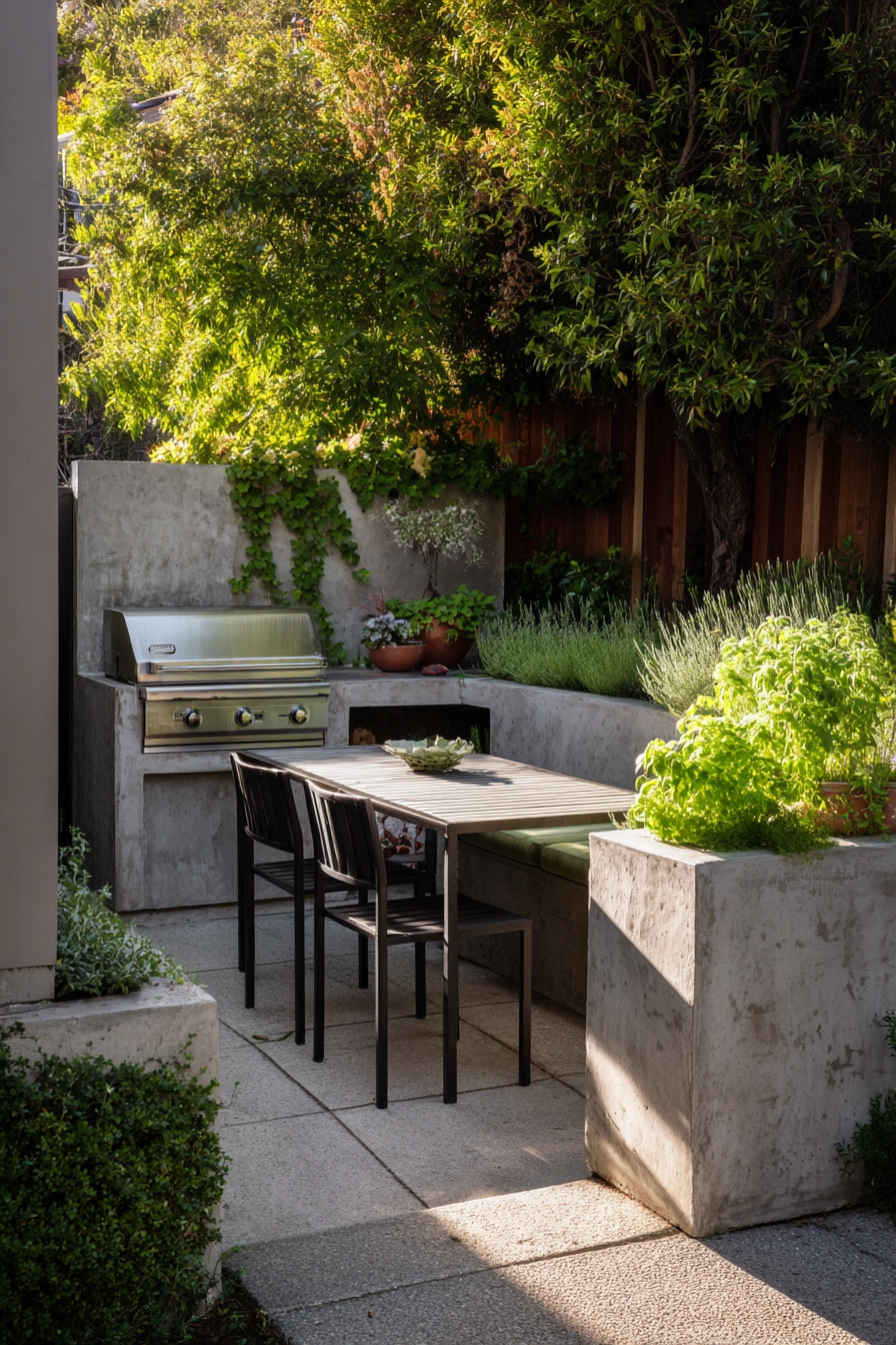 small concrete patio ideas 36
