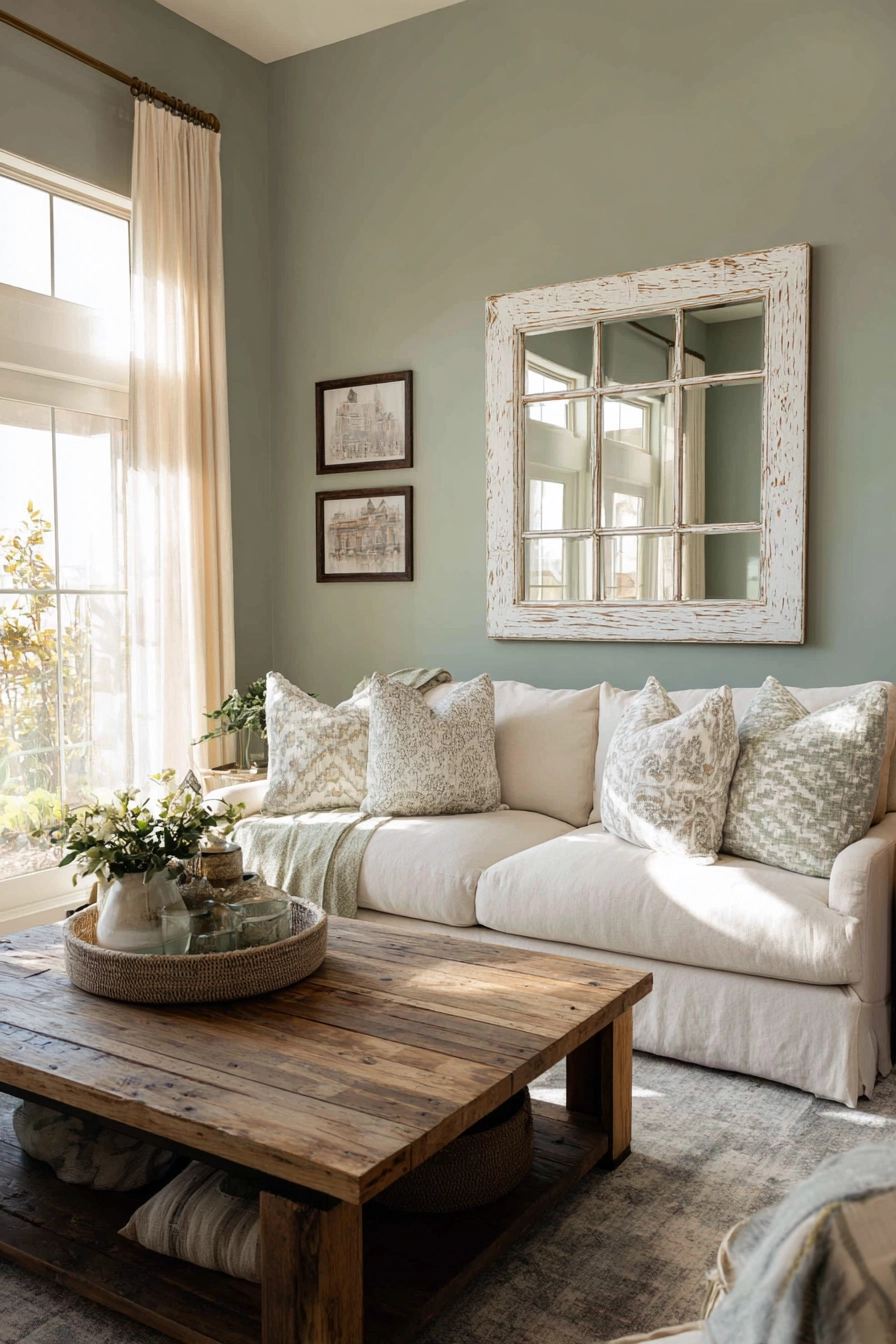 wall mirror ideas living room 17