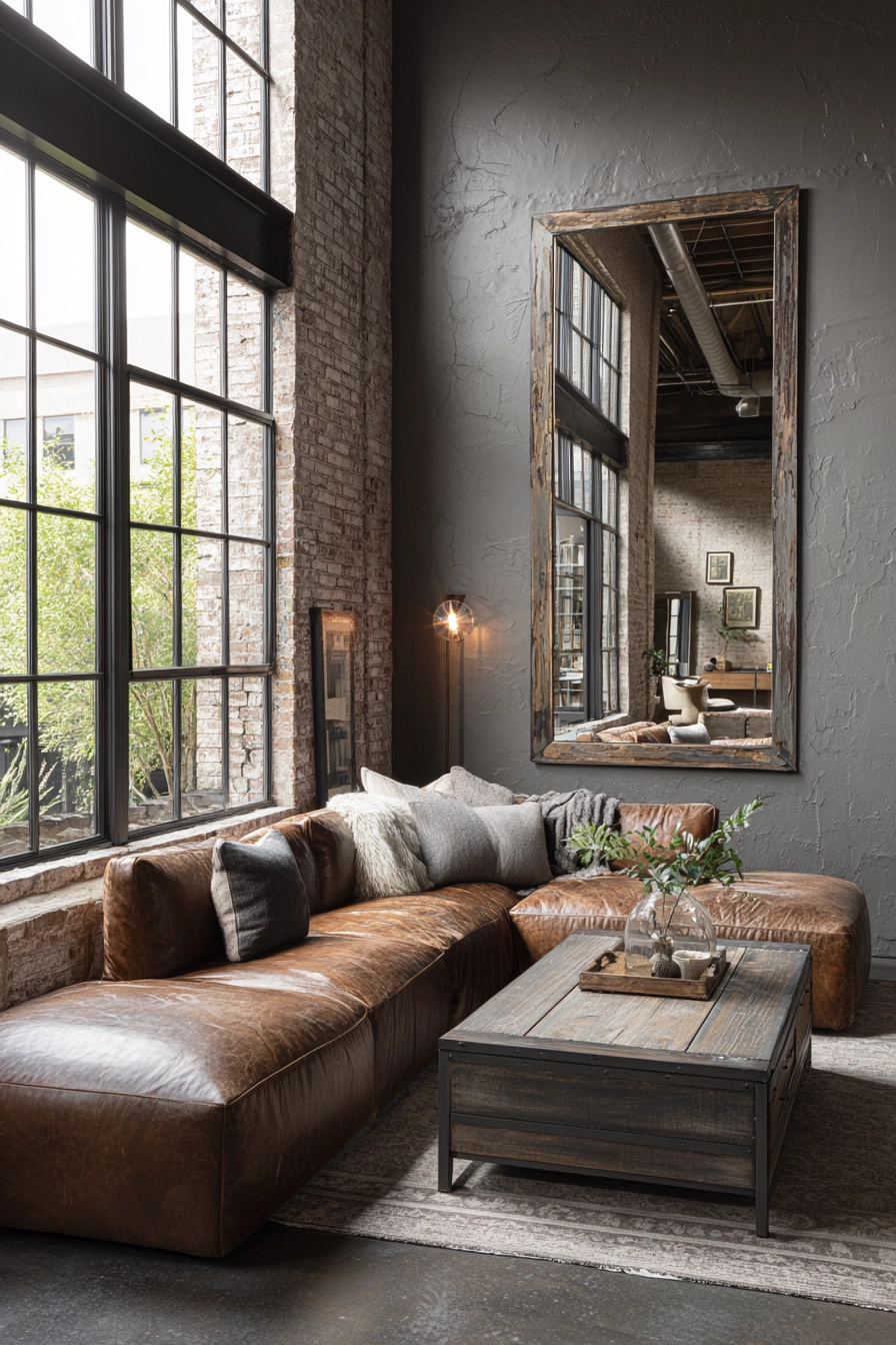 wall mirror ideas living room 23