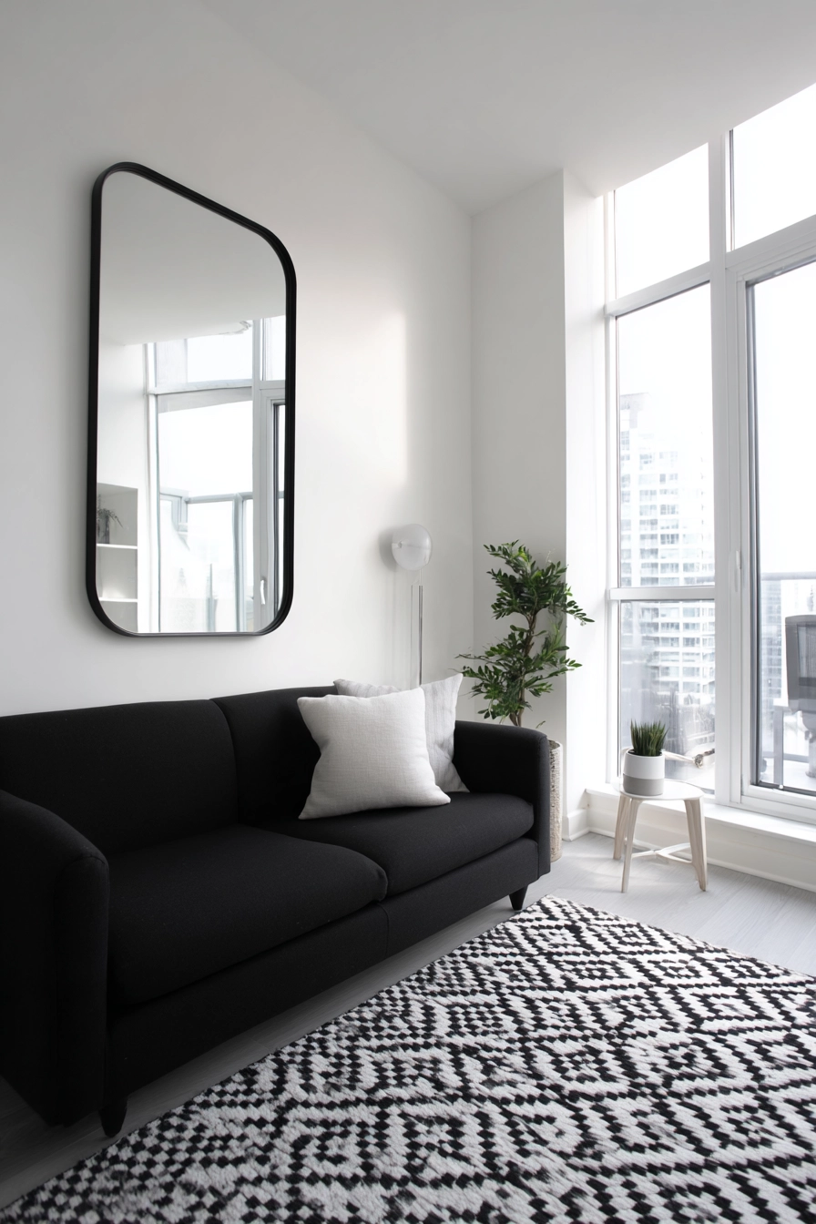 wall mirror ideas living room 35